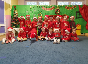 Świąteczne zabawy w grupie I