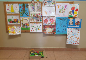 Galeria rysunków z konkursu przedstawiające zdrowy tryb życia