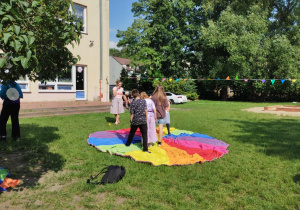 Zabawy z animatorką.