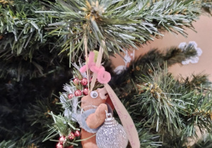 ozdoba choinkowa zawieszka miś